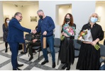 Dailės galerijoje vyko susitikimas su dailininkais Rudokais