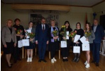 Savivaldybėje įteikta kalbininko Petro Būtėno vardo premija