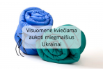 Panevėžiečiai kviečiami aukoti miegmaišius Ukrainai