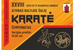 Panevėžyje vyks XXVIII  Baltijos šalių šotokan karatė čempionatas