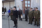 Miesto meras R. Račkauskas pasveikino savanorius