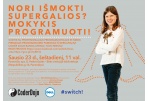 Jaunieji panevėžiečiai kviečiami mokytis programuoti