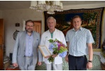 Meras jubiliejaus proga pasveikino iškilų sporto veteraną Marijoną Gečą