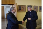 Meras susitiko su Panevėžio vyskupu