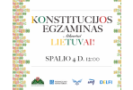Spalio 4-ąją – Konstitucijos egzaminas 