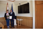 Meras pasveikino projekto „Globalus Panevėžys“ ambasadorę 