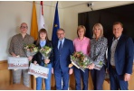 Pasveikintos jaunosios krepšininkės ir jų trenerės