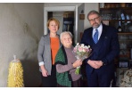 Pasveikinta šimtametė panevėžietė
