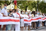 Panevėžio gyventojai rinkosi į Baltarusijos palaikymui skirtą renginį