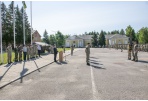Šiandien vyko iškilminga atsisveikinimo su Karaliaus Mindaugo husarų bataliono vadu ceremonija