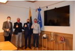 Savivaldybėje atsisveikinta su FK „Panevėžys“ treneriais iš Portugalijos