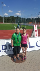 A.Sniečkus su sportininke M. Mincyte A.Sniečkus su sportininke M. Mincyte